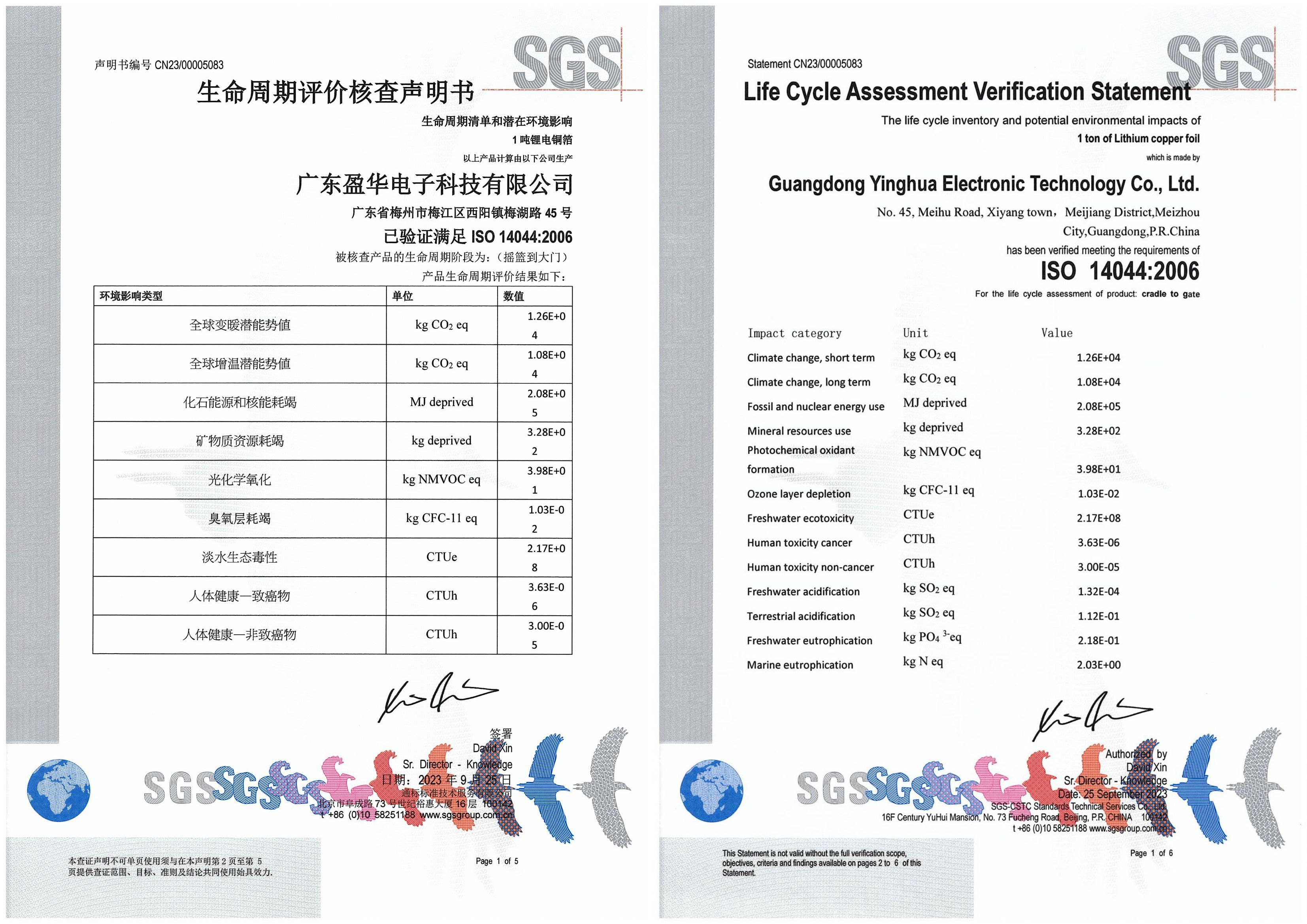 ISO14044生命周期評(píng)價(jià)認(rèn)證